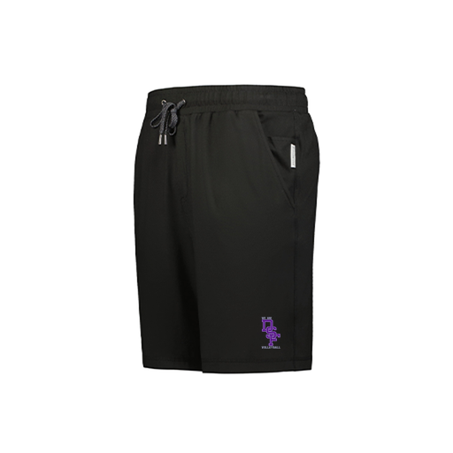 [223604.080.S-LOGO3] YOUTH Ventura Soft Knit SHORTS (Youth S, Black, Logo 3)