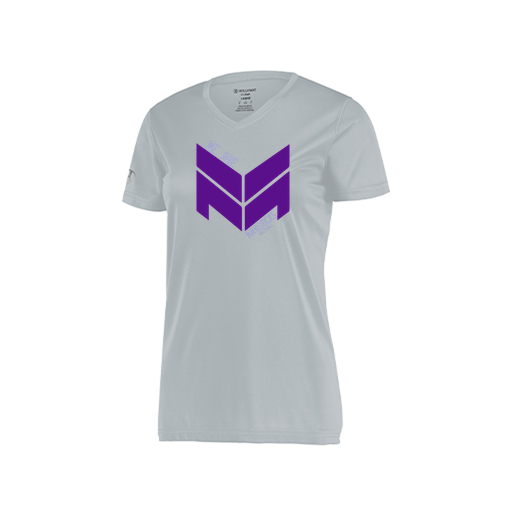 [222820.099.S-LOGO2] Ladies Movement Dri Fit Shirt (Female Adult S, Silver, Logo 2)