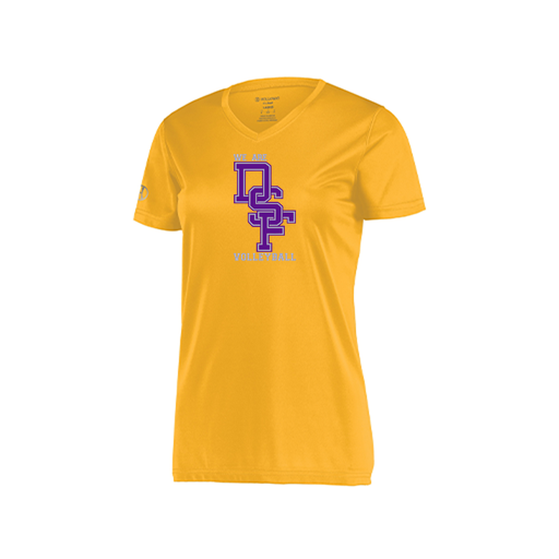 [222820.023.S-LOGO3] Ladies Movement Dri Fit Shirt (Female Adult S, Athletic Gold, Logo 3)