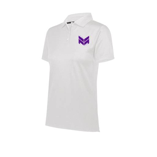 [222768.005.XS-LOGO2] Ladies Prism Polo (Female Adult XS, White, Logo 2)