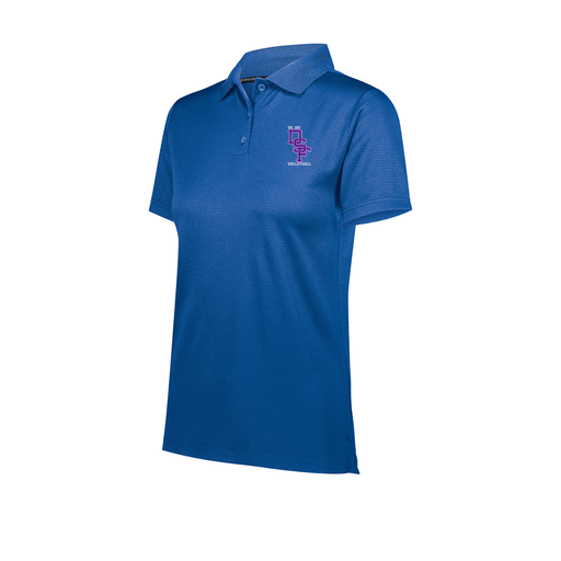 [222768.060.XS-LOGO3] Ladies Prism Polo (Female Adult XS, Royal, Logo 3)