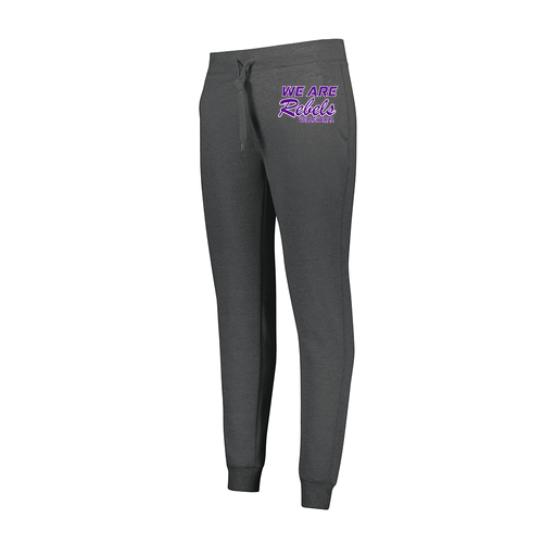 [229748.E83.XS-LOGO1] Ladies 60/40 Fleece Jogger (Female Adult XS, Gray, Logo 1)