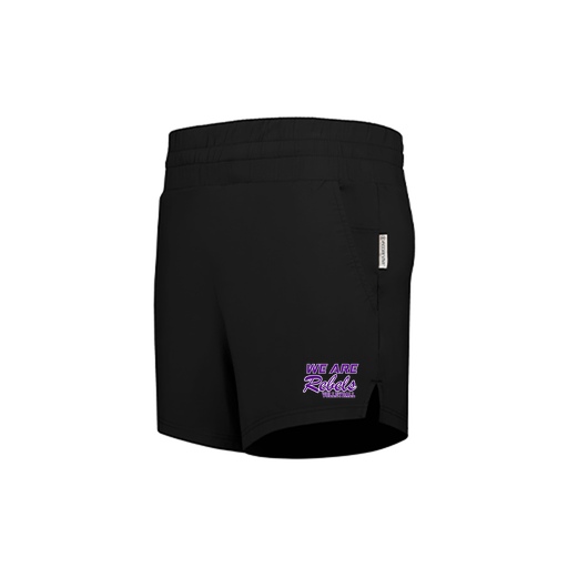 [223704.080.XS-LOGO1] LADIES VENTURA SOFT KNIT SHORTS (Female Adult XS, Black, Logo 1)