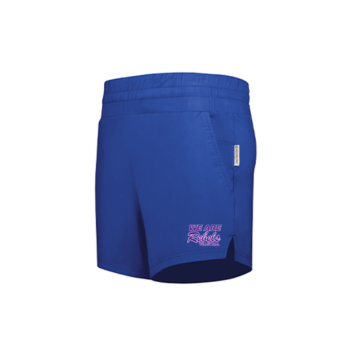 [223704.060.XS-LOGO1] LADIES VENTURA SOFT KNIT SHORTS (Female Adult XS, Royal, Logo 1)