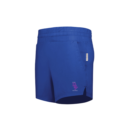 [223704.060.XS-LOGO3] LADIES VENTURA SOFT KNIT SHORTS (Female Adult XS, Royal, Logo 3)