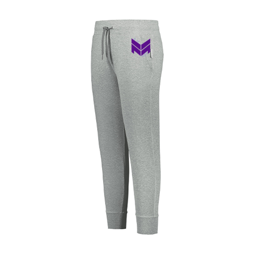 [222799.013.XS-LOGO2] LADIES VENTURA SOFT KNIT JOGGER (Female Adult XS, Silver, Logo 2)